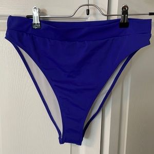 DARK blue high rise brazilian Bikini bottom by OU